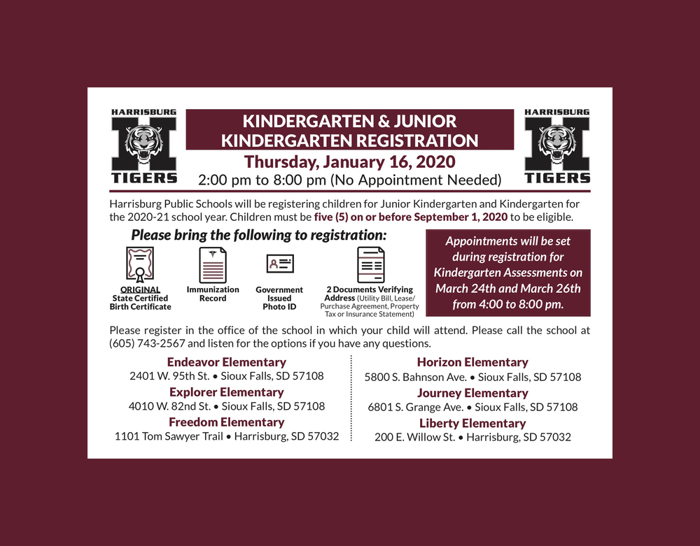 2020-21 Kindergarten Registration