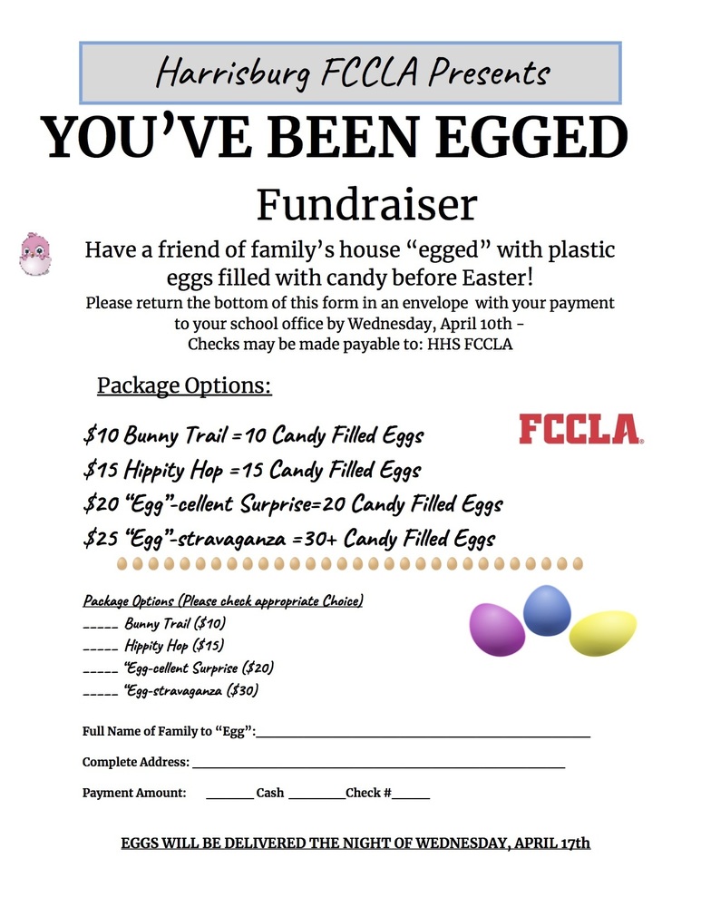 YOU'VE BEEN EGGED Fundraiser