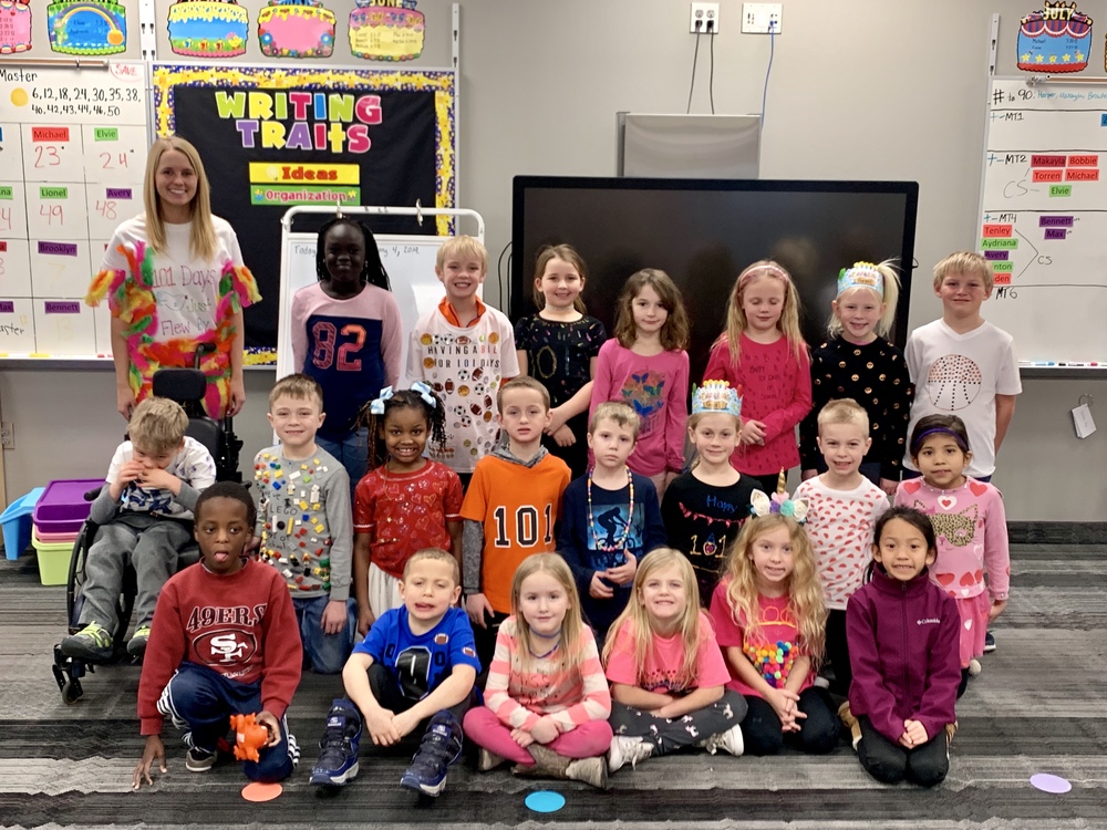 101st Day Celebrated in 1st Grade
