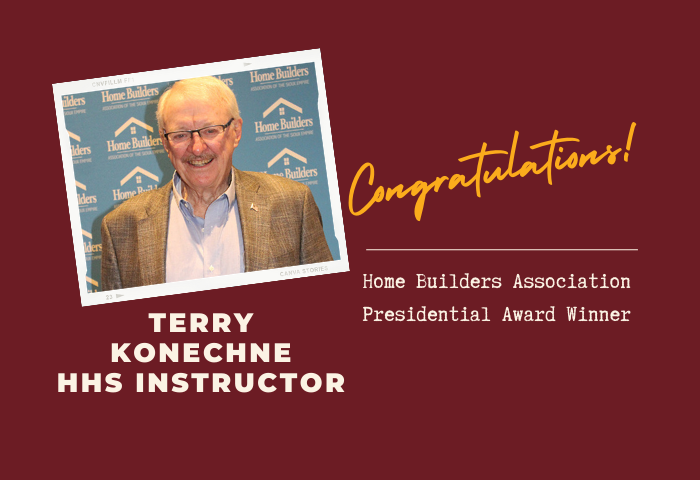 HHS Building Trades Instructor Receives HBA Presidential Award | High ...