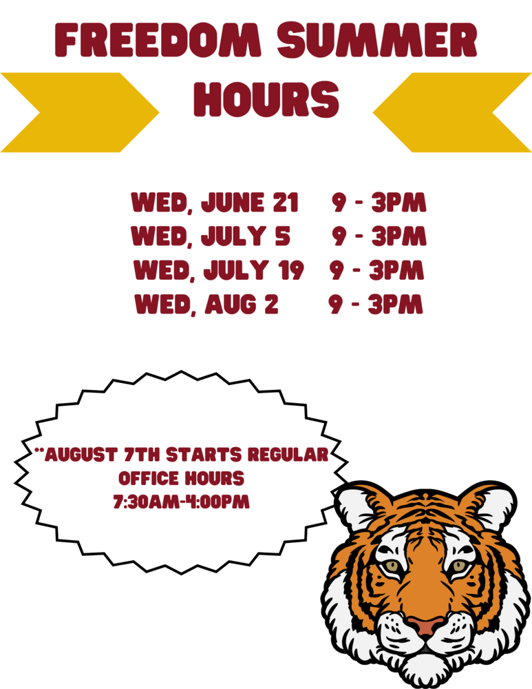 Freedom Summer Hours