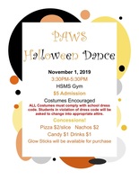 PAWS Halloween Dance