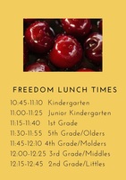 Lunch Times